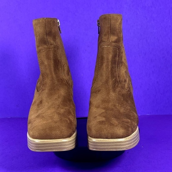 BP. Women's Brown Keyla Platform Bootie Shoe Size 8-NEW - Picture 2 of 7
